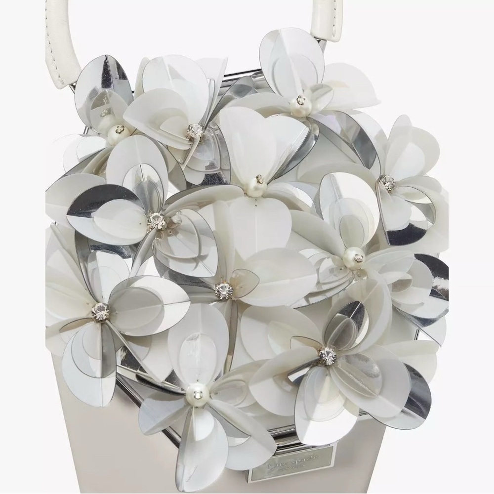 kate spade New York In Bloom Bouquet Embellished 3d flower vase purse - Picture 12 of 12